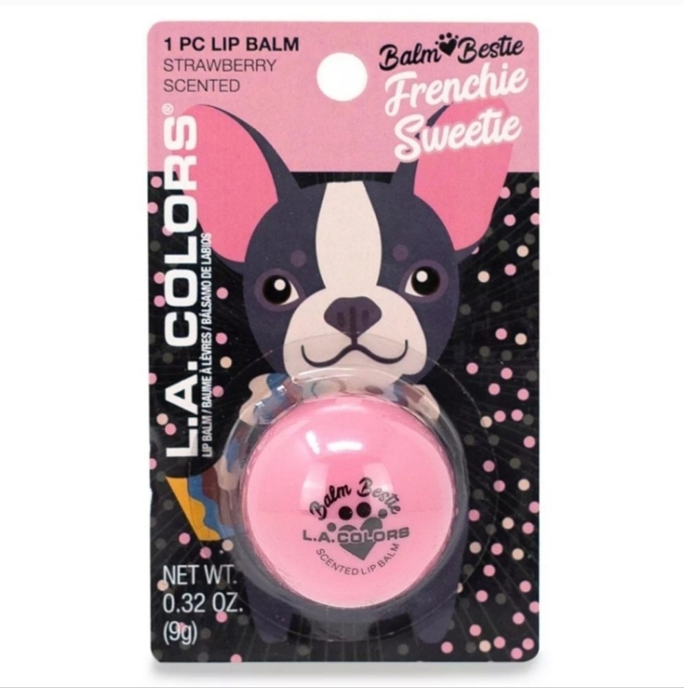 3/$12 LA COLORS Frenchie Sweetie Strawberry Scented Lip Balm